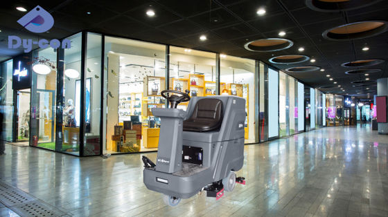 La limpieza del centro comercial se ha hecho fácil - D8Pro Ride-On Floor Scrubber Dryer